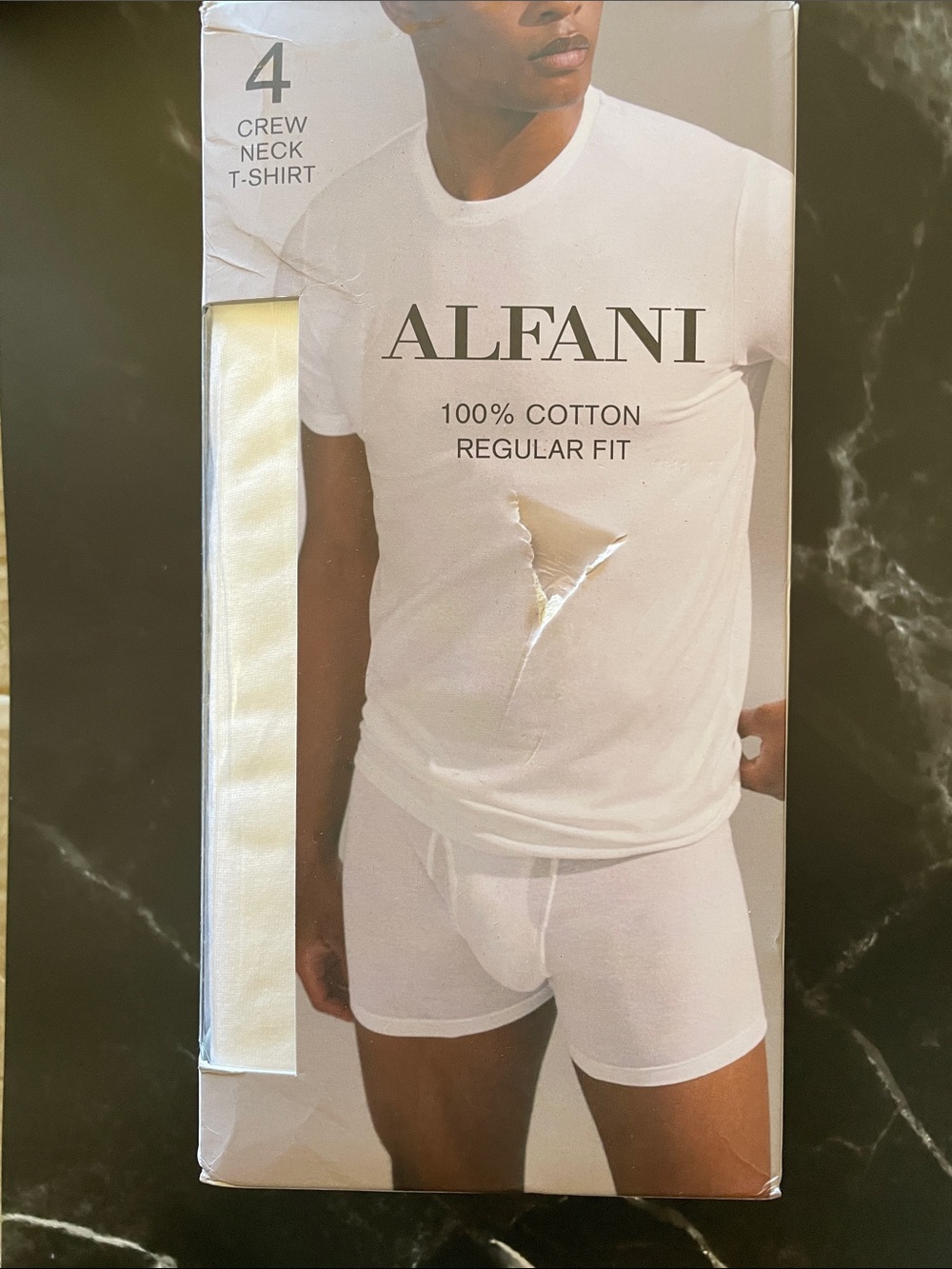 Alfani White Men's Crew Neck Tee Pack